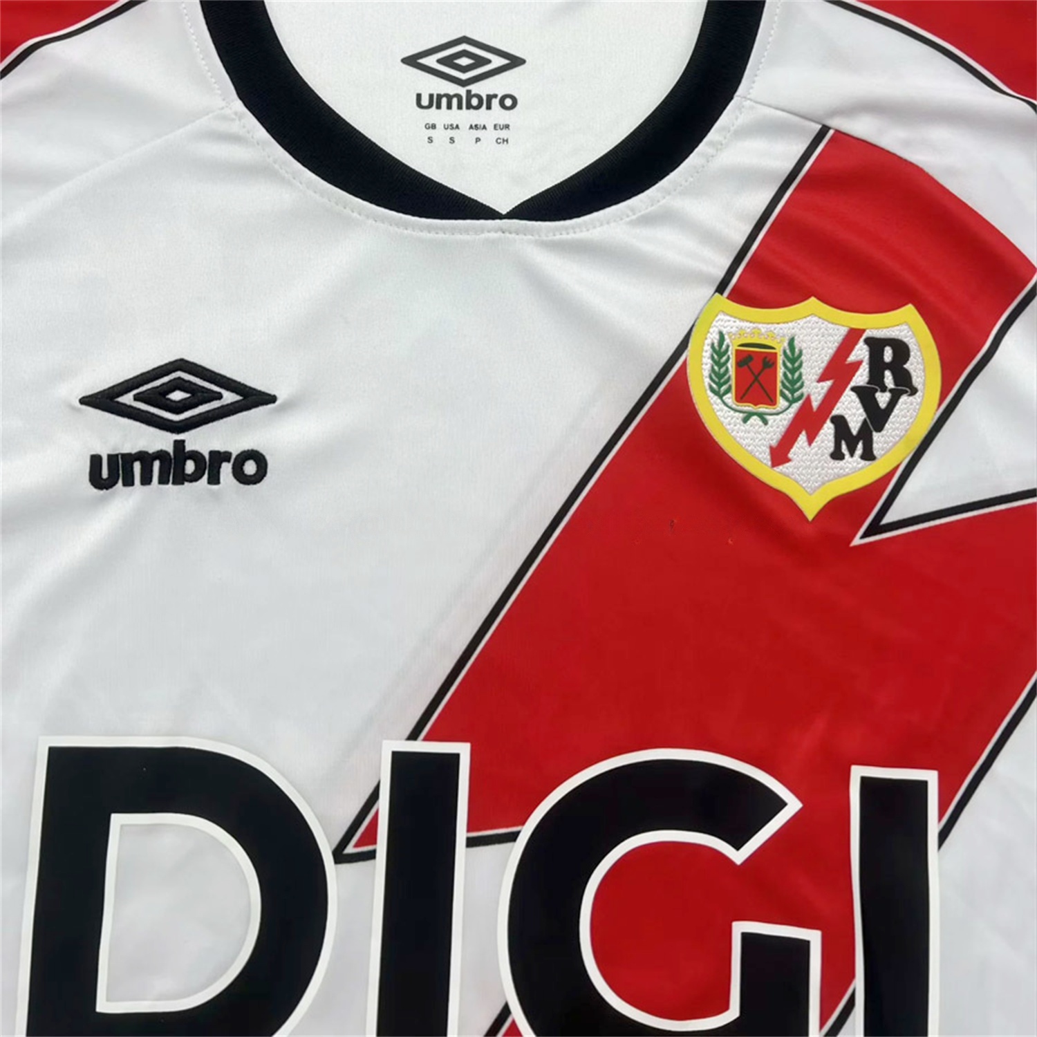 Rayo Vallecano 25-26 Home White Jersey - Fans Version - UnitedFutballJersey