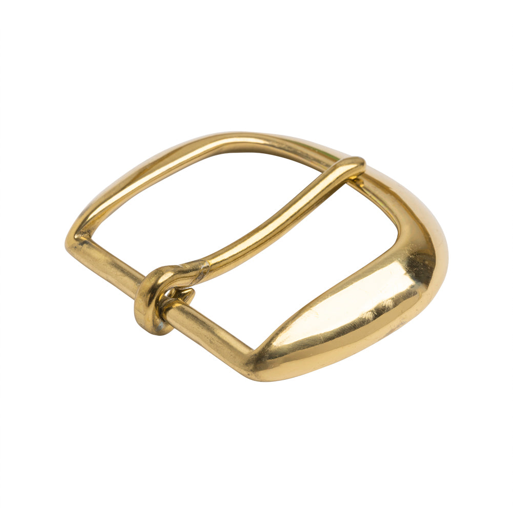Polished Gold Rounded Metal Buckle - 2.25