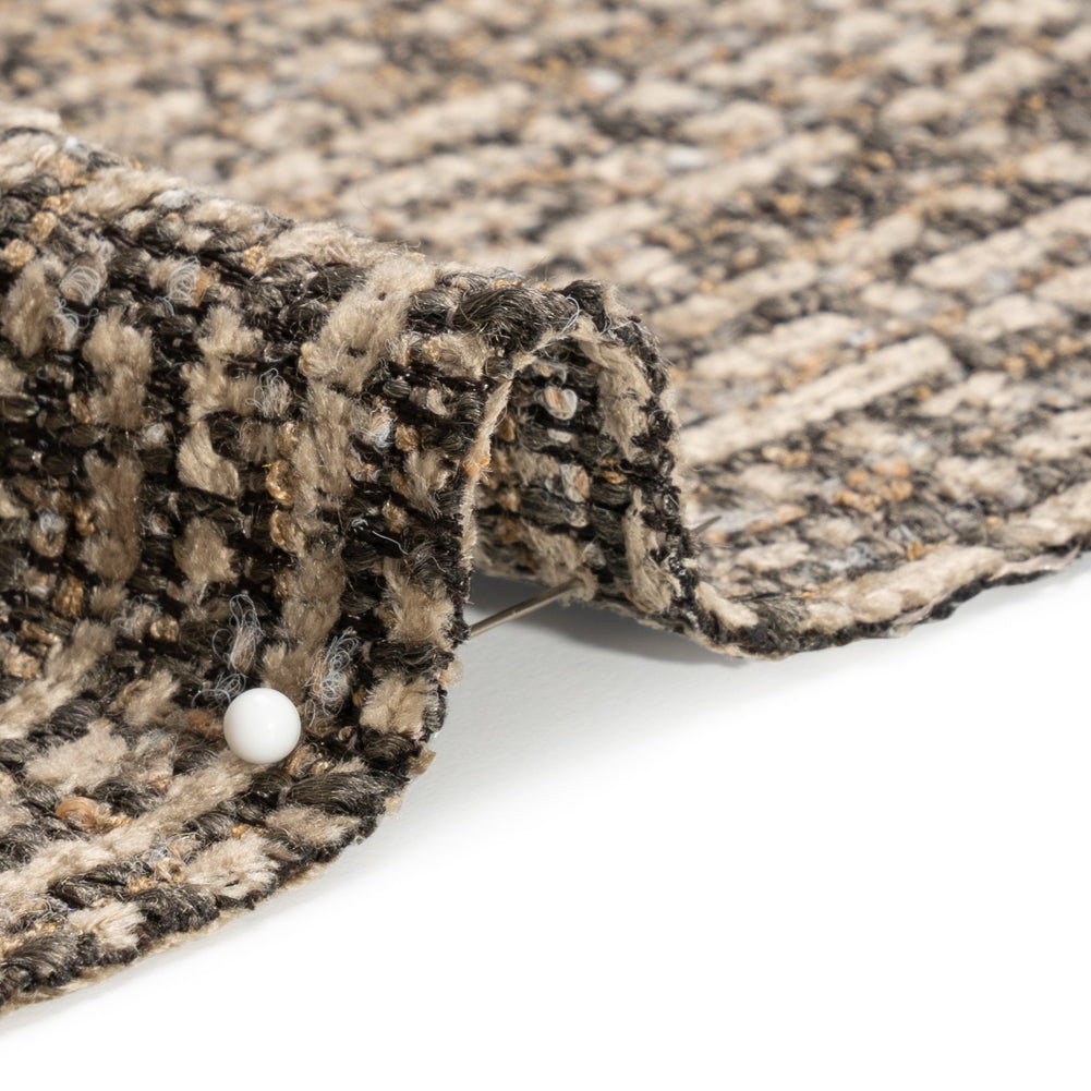 Tweed Upholstery Chenille - Stone Striated - Caprona Collection - Joann Fabrics