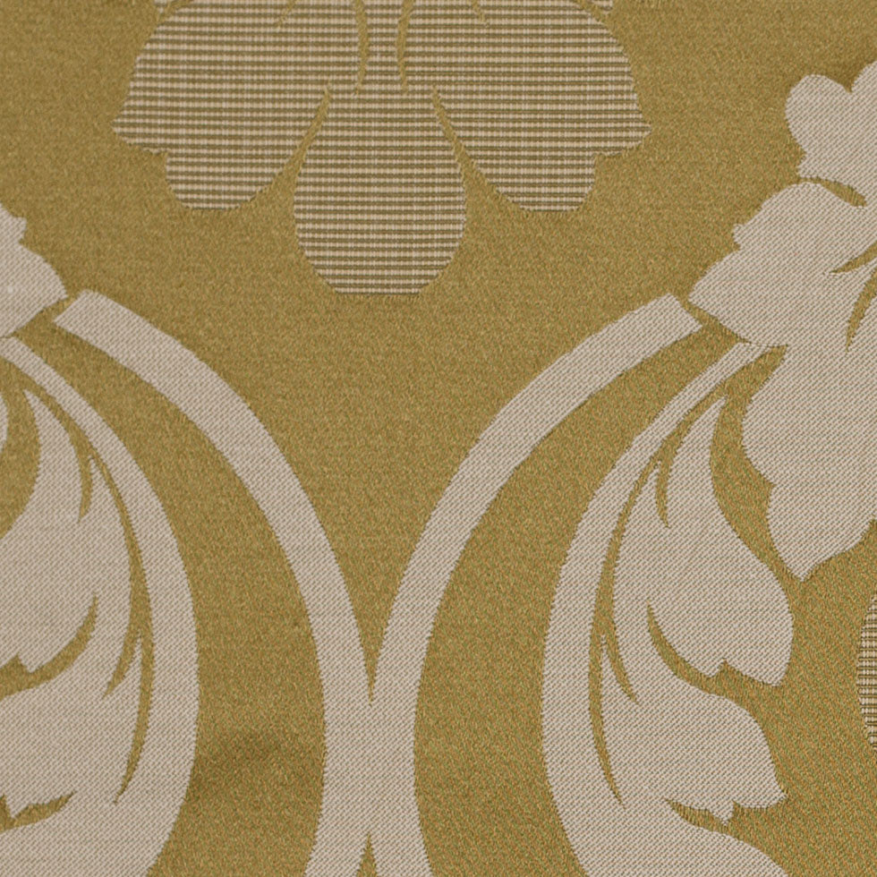 Golden Green Floral Damask-Pattern Satin Jacquard - Joann Fabrics