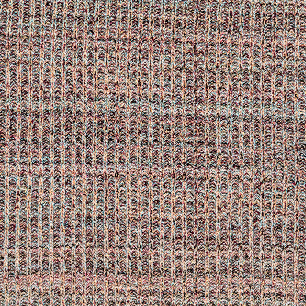 Italian Aqua, Peach and Red Chunky Wool Knit - Joann Fabrics