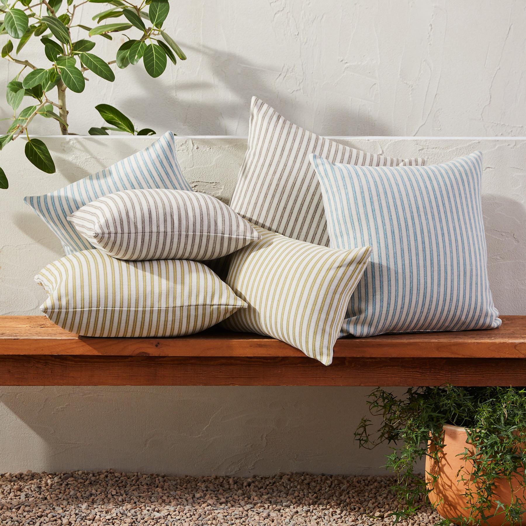 Outdoor Retreat Striped Pillow - Blair Catalog