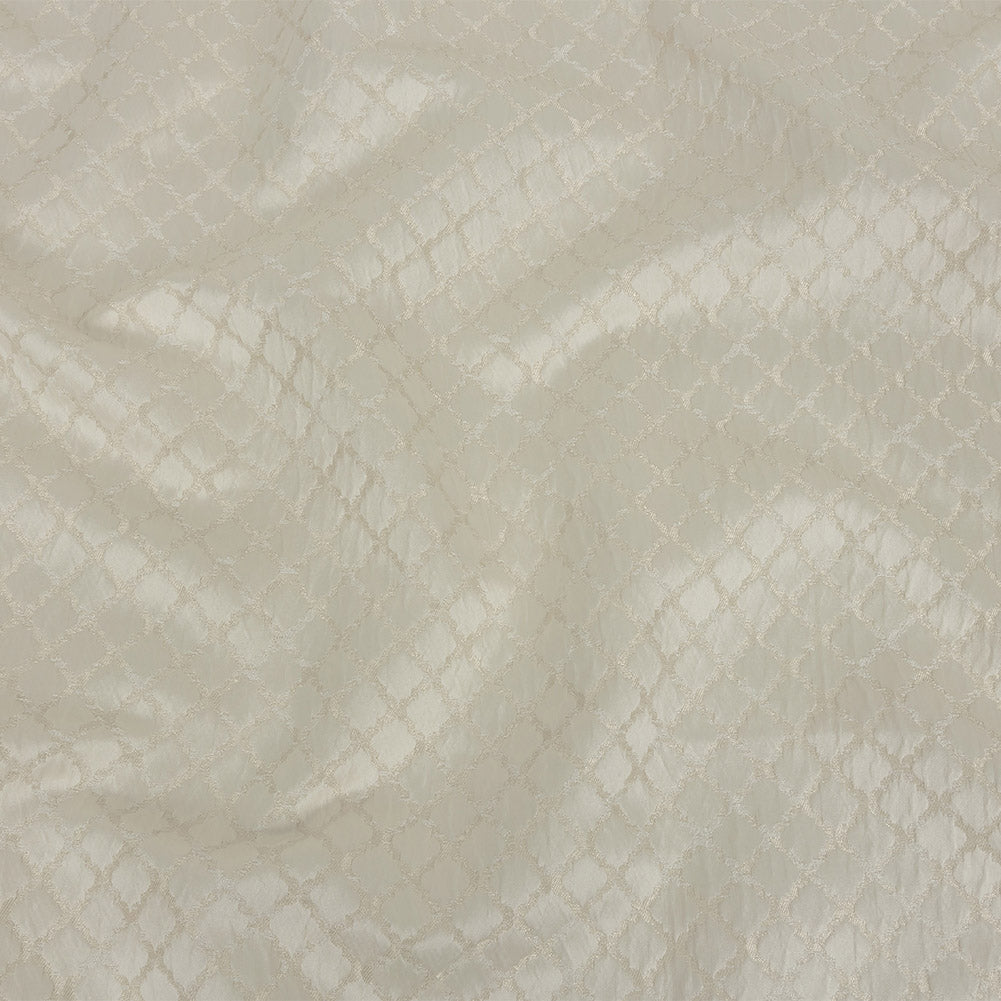 Drapery Jacquard - Ivory Moroccan Quatrefoil - British Imported - Joann Fabrics