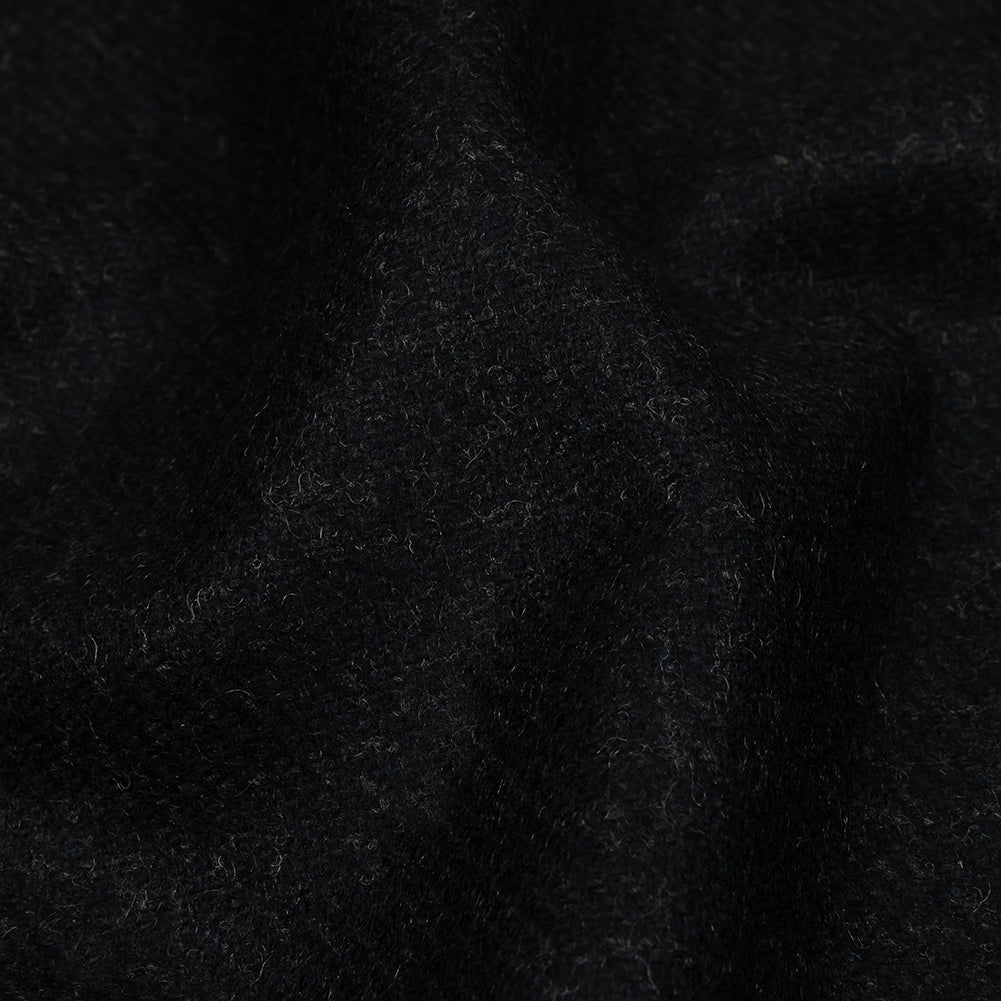 Famous Designer Navy and Black Subtle Plaid Felted Wool Heavyweight Suiting - Joann Fabrics