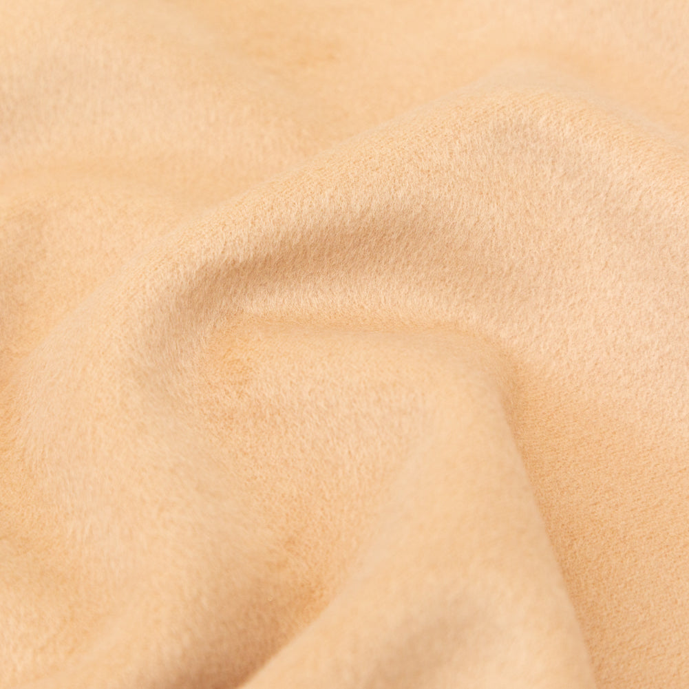 Italian Beige Faux Camel Hair Coating with White Jersey Backing - Joann Fabrics