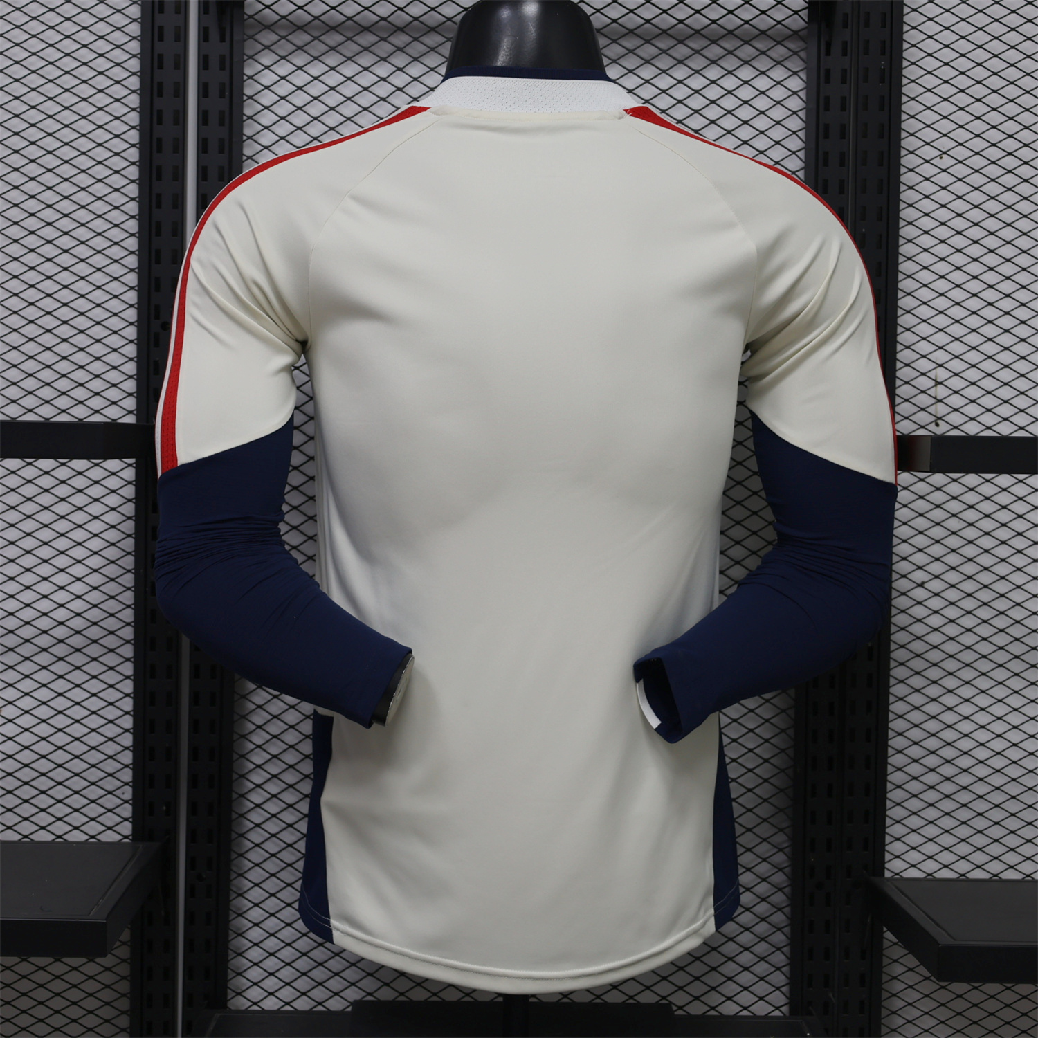 Bayern Munich 26-27 Off-White Long Sleeves Training Jersey - Player Version - UnitedFutballJersey