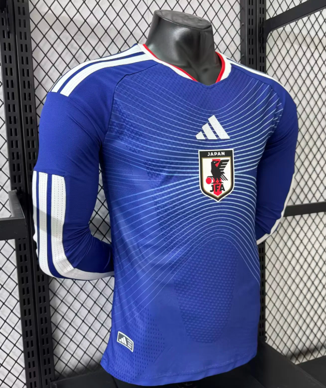 2026 Long Sleeve Player Version Japan Home Football Jersey 1:1 Thai Quality