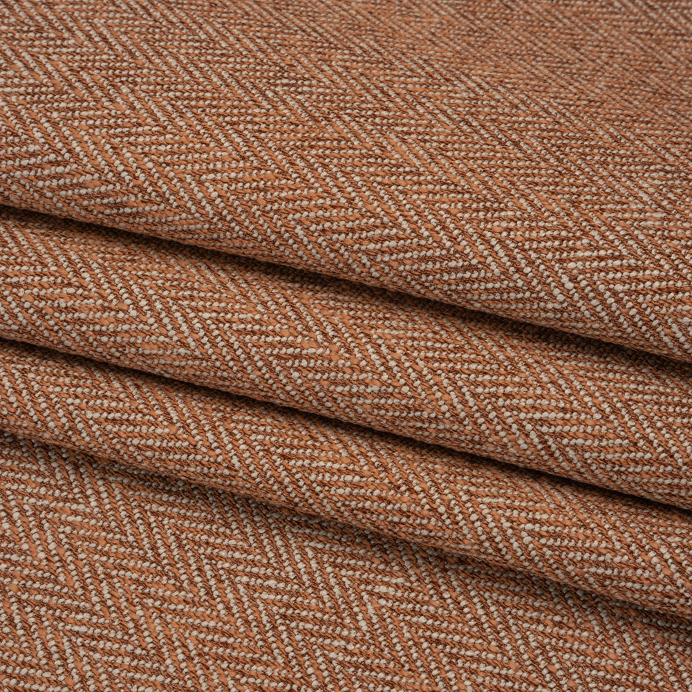 Recycled Polyester Home Decor Twill - Terracotta Herringbone - British Imported - Joann Fabrics
