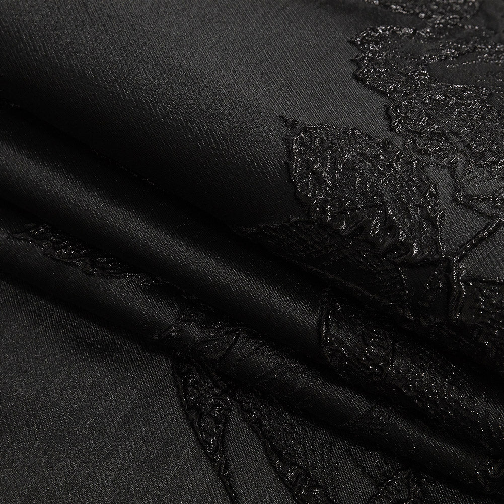 Metallic Black Floral Luxury Brocade - Joann Fabrics