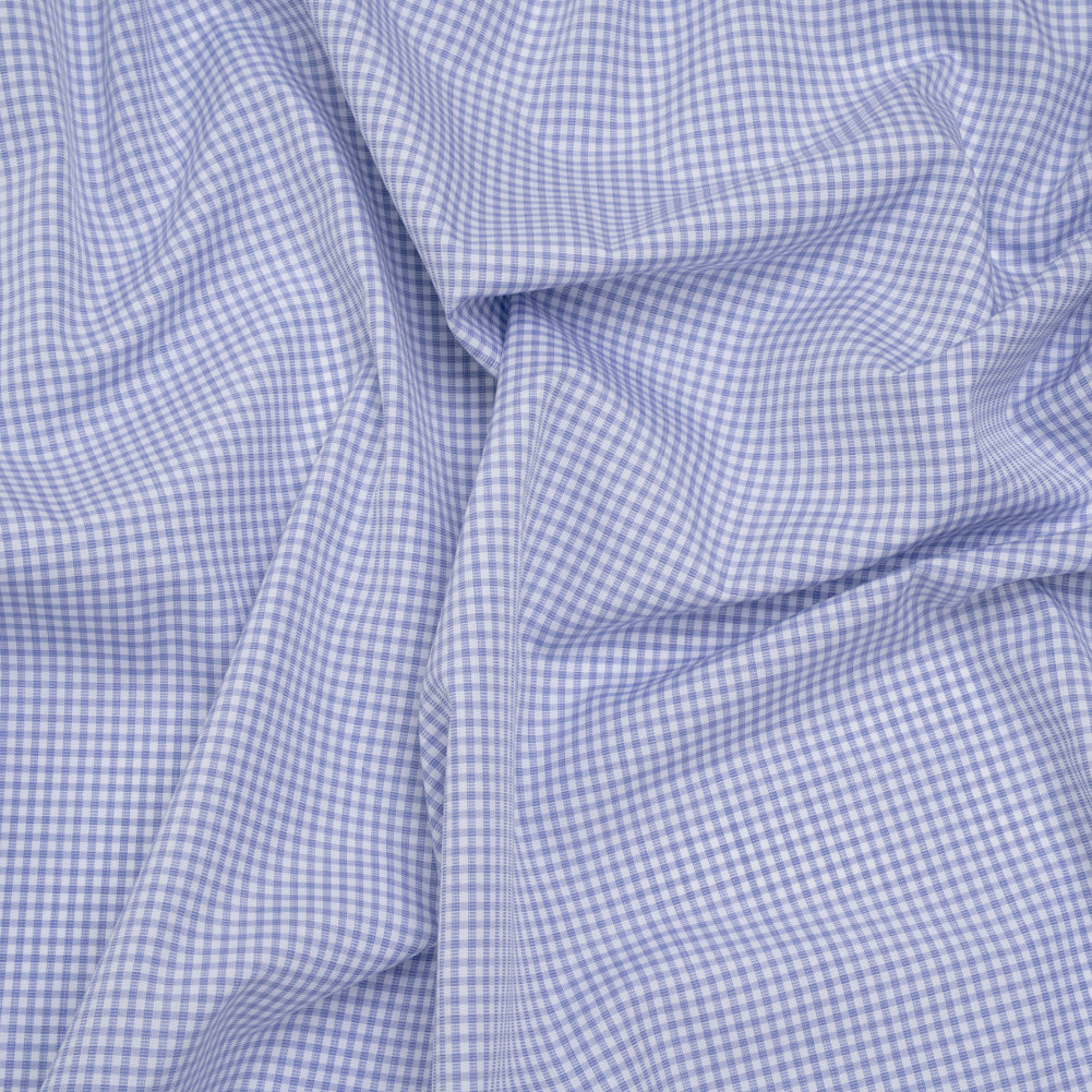 Cotton Shirting - Country Blue and White Checks - Deadstock - Joann Fabrics