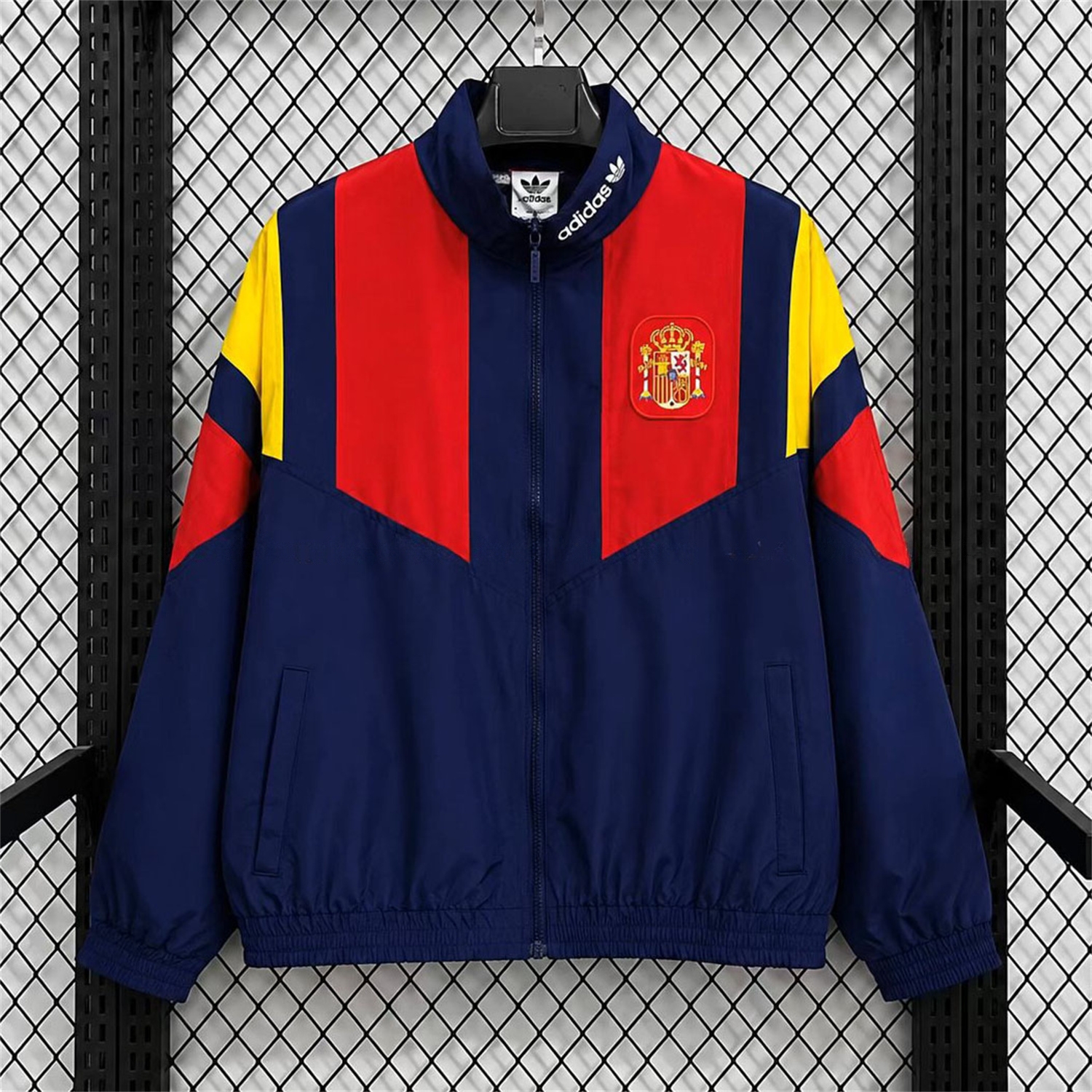 Spain 2026 EQT Windbreaker Jackety - Blue - UnitedFutballJersey