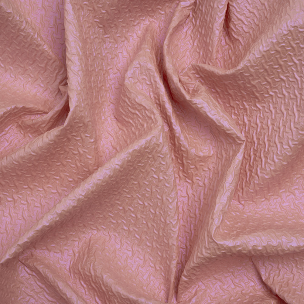 Puckered Novelty Jacketing - Rose Pink Abstract - Edana Collection - Joann Fabrics