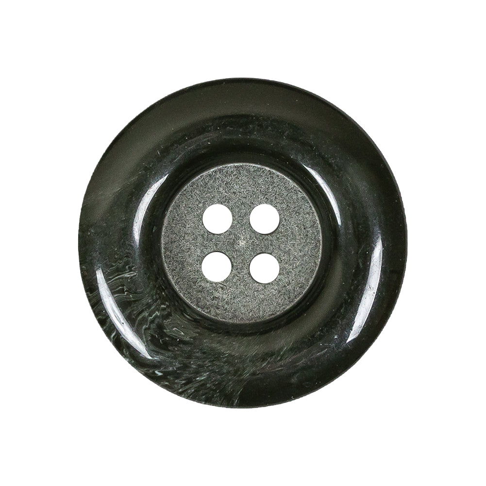 Dark Green Chunky Rolled Rim 4-Hole Plastic Button - 42L/27mm - Joann Fabrics