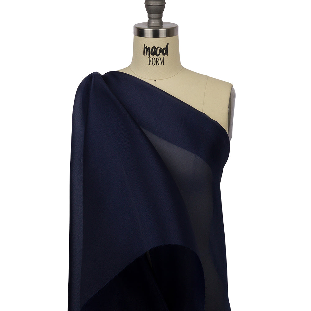 Polyester Twill Organdy - Shimmering Navy - Quinn Collection - Joann Fabrics