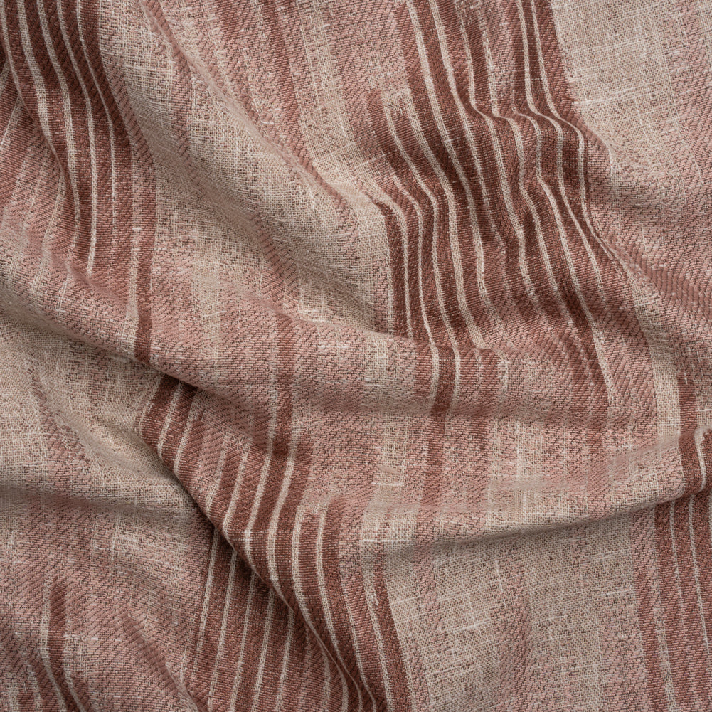 Drapery Jacquard - Mulberry Ikat Stripes - British Imported - Joann Fabrics