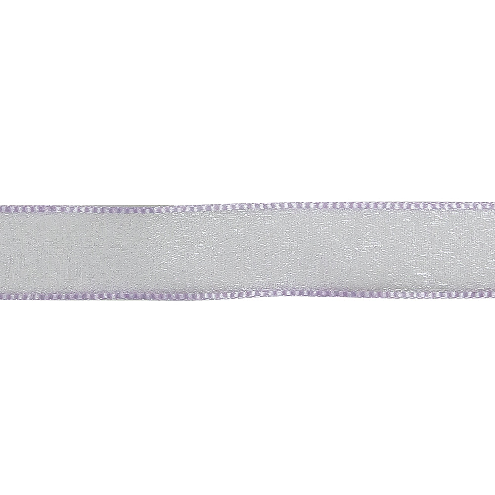 Lavender Shimmering Organza Ribbon with Woven Edges - 0.75
