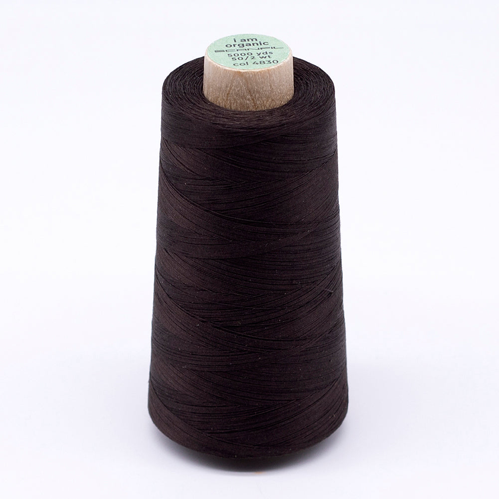 SCANFIL® 50wt Organic Pima Cotton Thread 5000 yd Cones - 4830 Licorice - Joann Fabrics