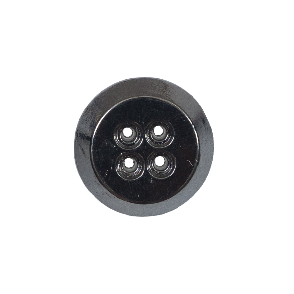 Italian Gunmetal Metal 4-Hole Button - 36L/23mm - Joann Fabrics