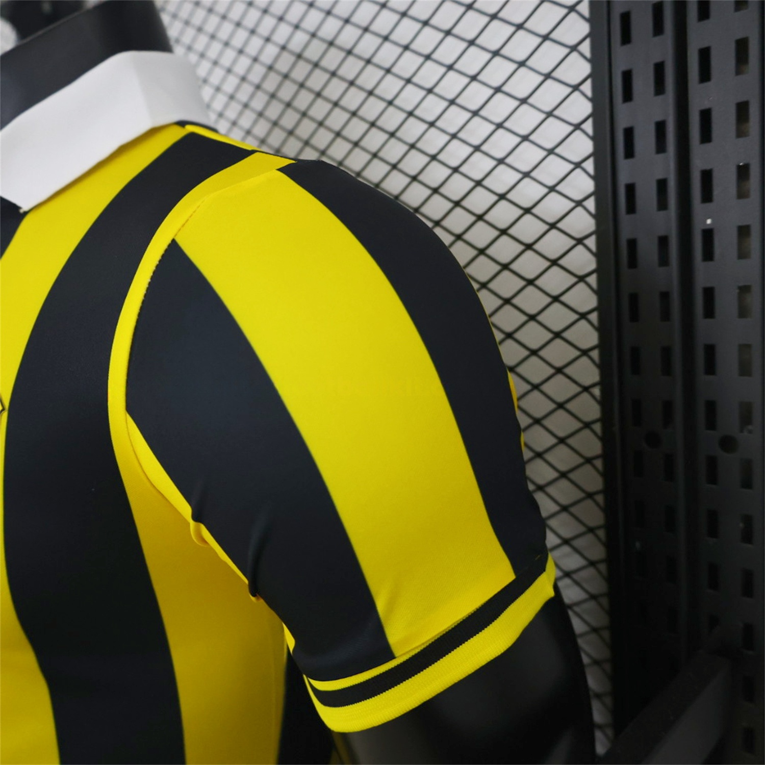 Al Ittihad Jeddah United 26-27 Yellow Black Stripes Special Jersey - Player Version - UnitedFutballJersey