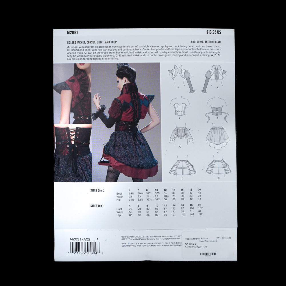 McCalls Red Reign Cosplay Pattern M2091 A5 - Joann Fabrics