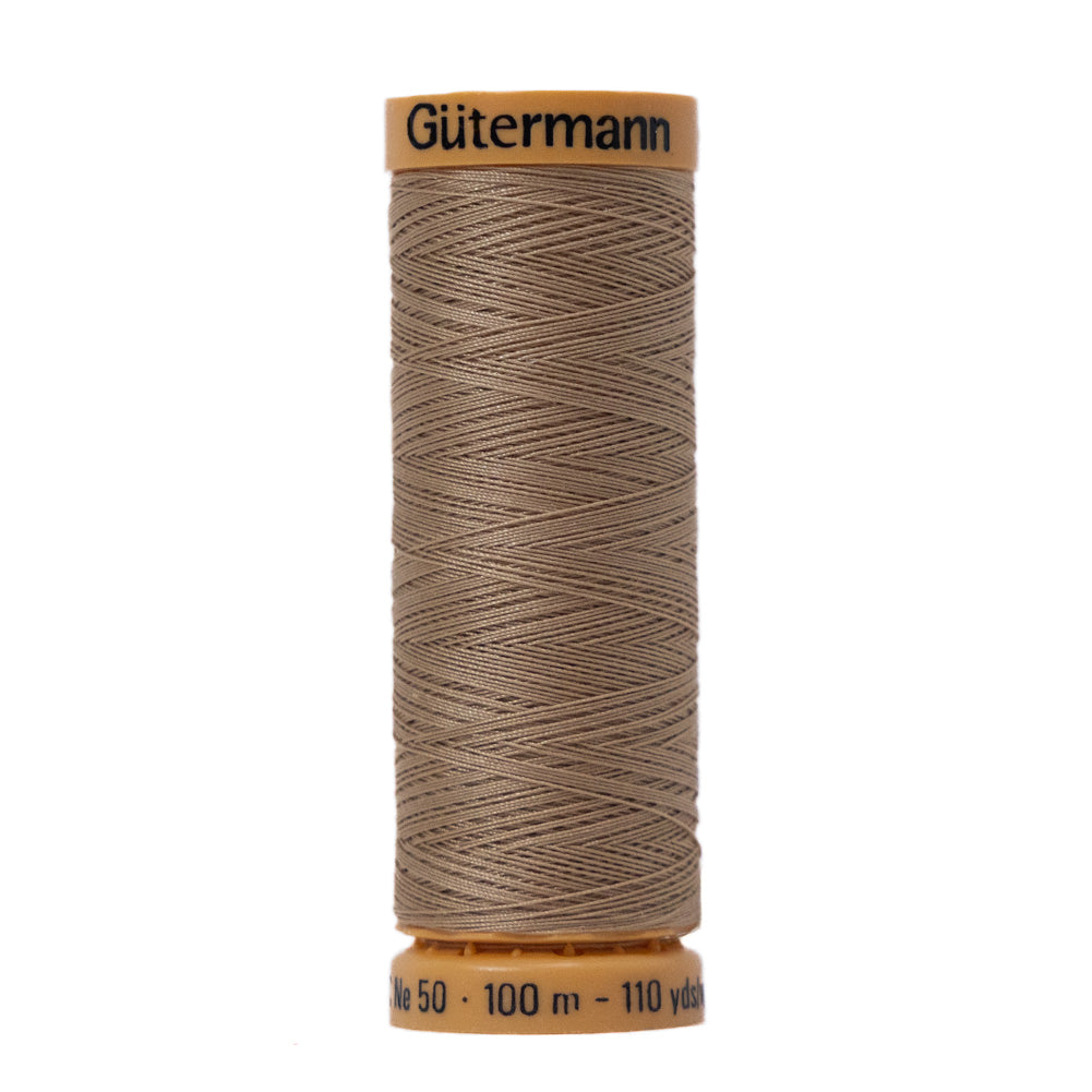 Gutermann Natural Cotton Thread 100m - 2650 Oatmeal Brown - Joann Fabrics