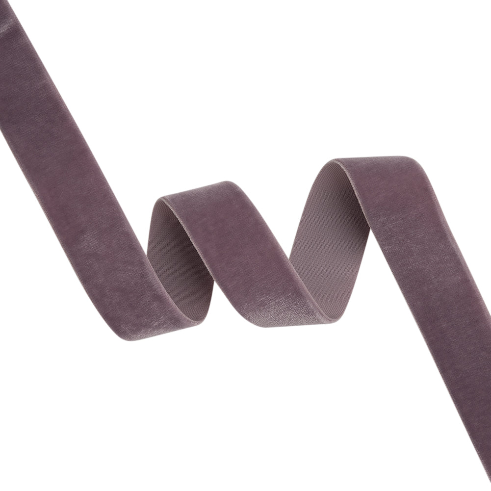 Stretch Velvet Ribbon Trim Made in Italy - 0.875