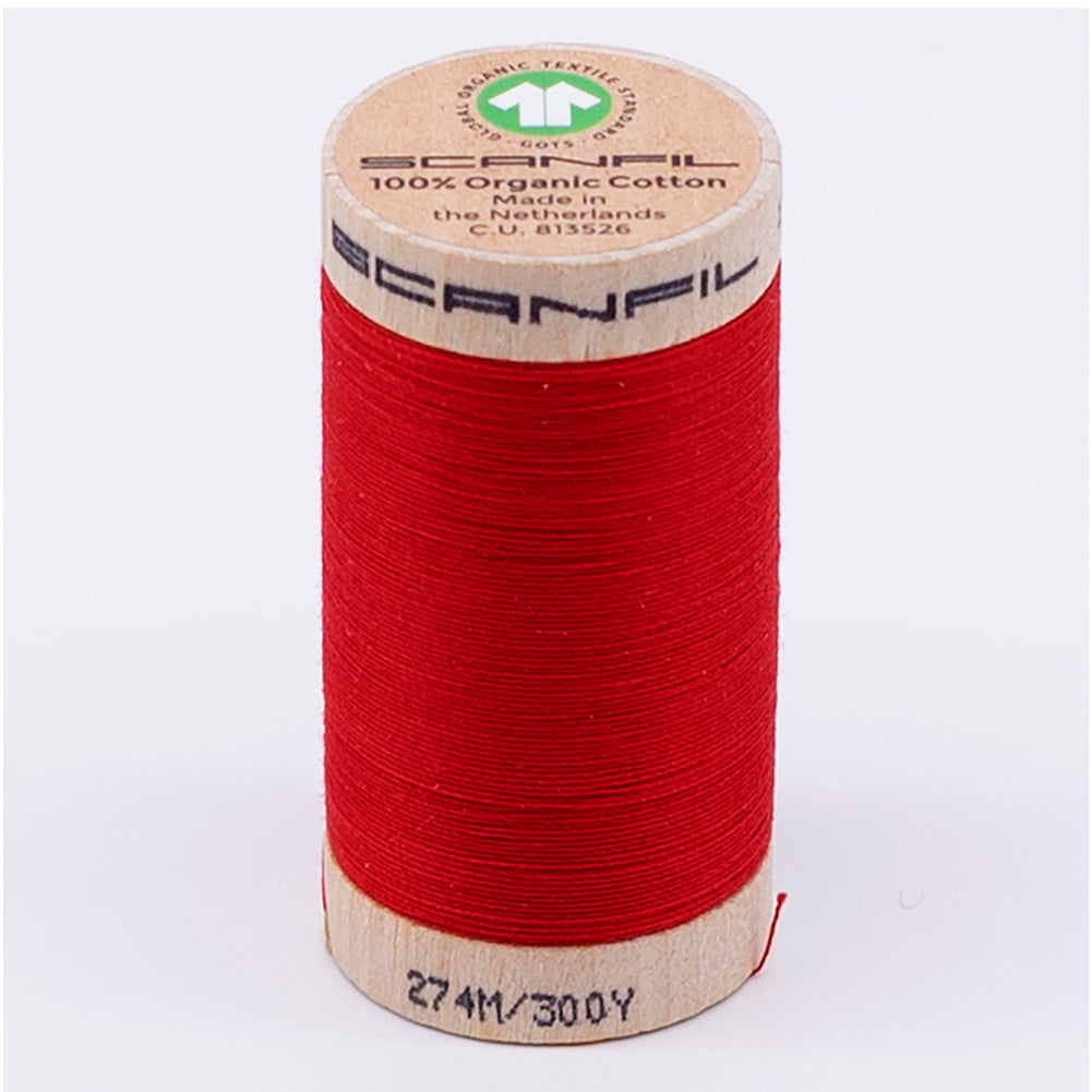 SCANFIL® 30wt Organic Pima Cotton Thread 300 yds - 4805 High Risk Red - Joann Fabrics