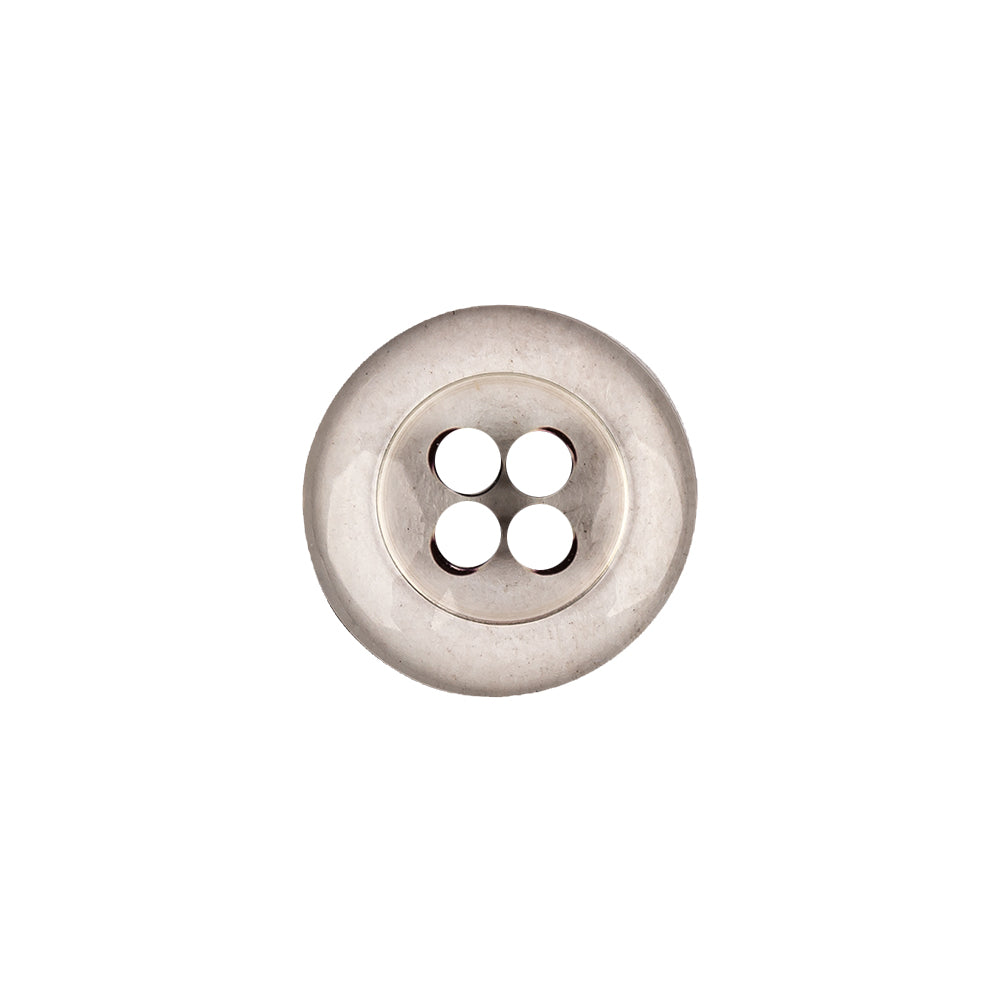 Italian Transparent and Black 4-Hole Tire Rimmed Jacket Button - 24L/15mm - Joann Fabrics