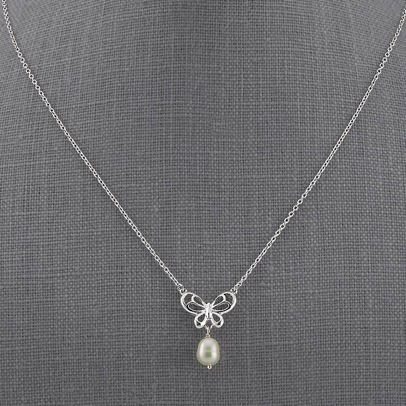 Butterfly & Pearl Necklace - Northstyle Catalog