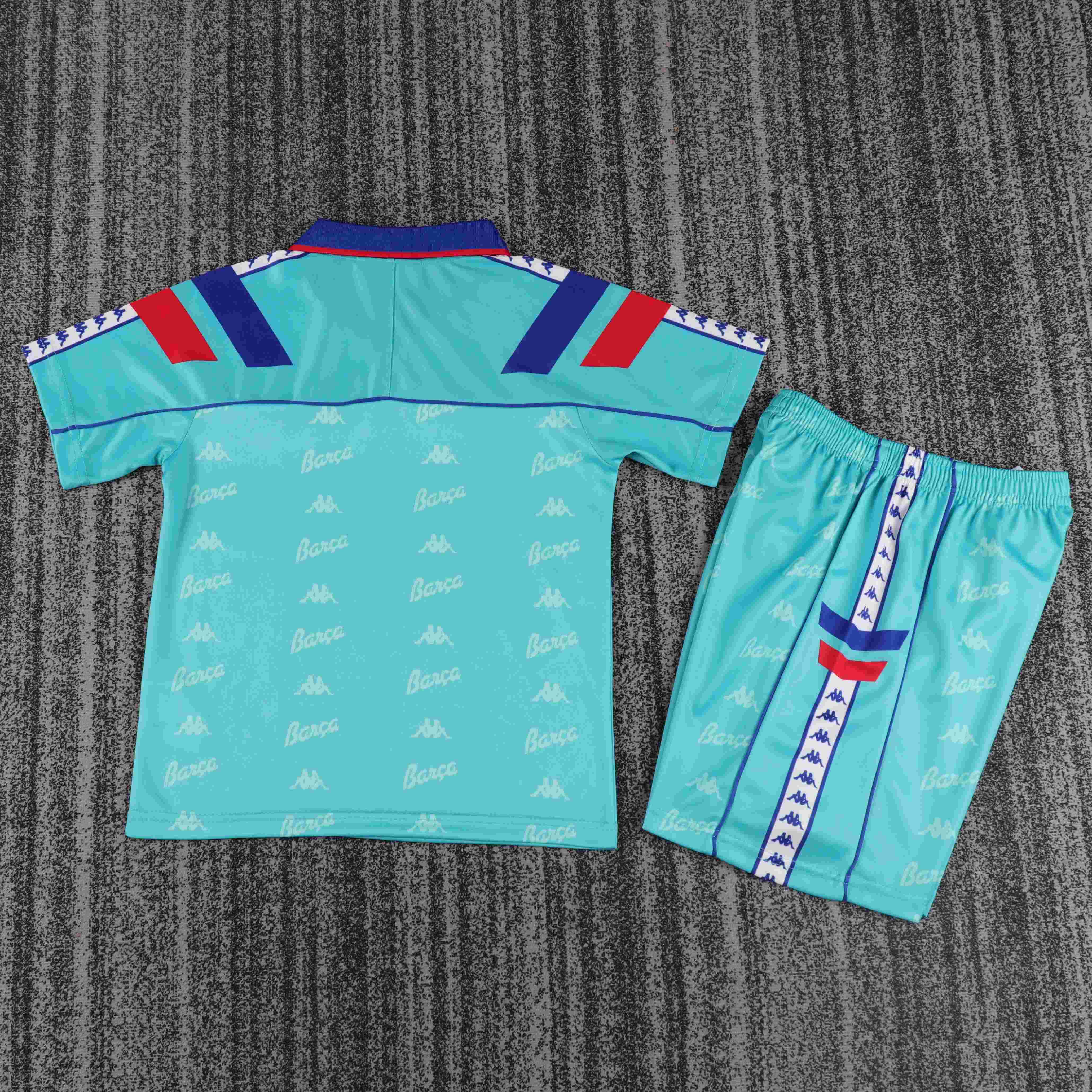 1992-1995 Retro Barcelona Away Football Shirt 1:1 Thai Quality Kids Size