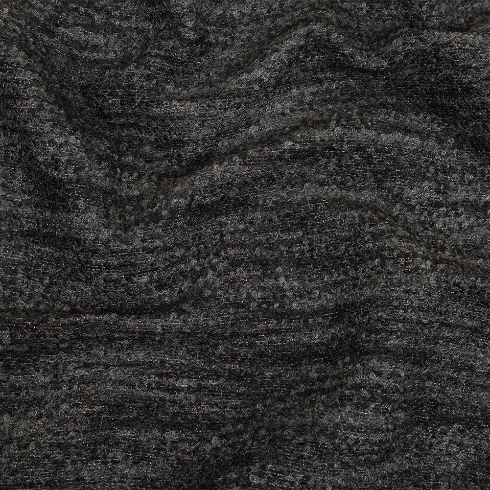 Onyx Striated Upholstery Boucle with Tan Woven Backing - Joann Fabrics
