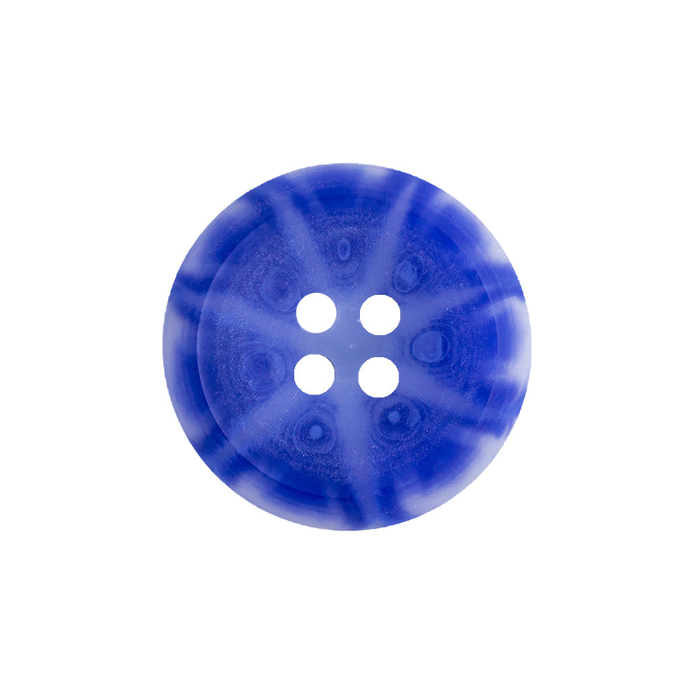 Transparent and Blue Swirls 4-Hole Saucer Button - 36L/23mm - Joann Fabrics