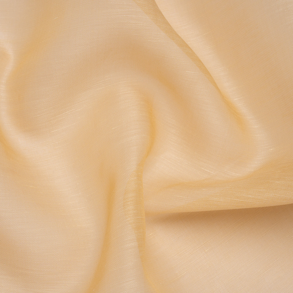 Linen and Silk Organza - Sandy Beige - Famous Australian Designer Deadstock - Joann Fabrics