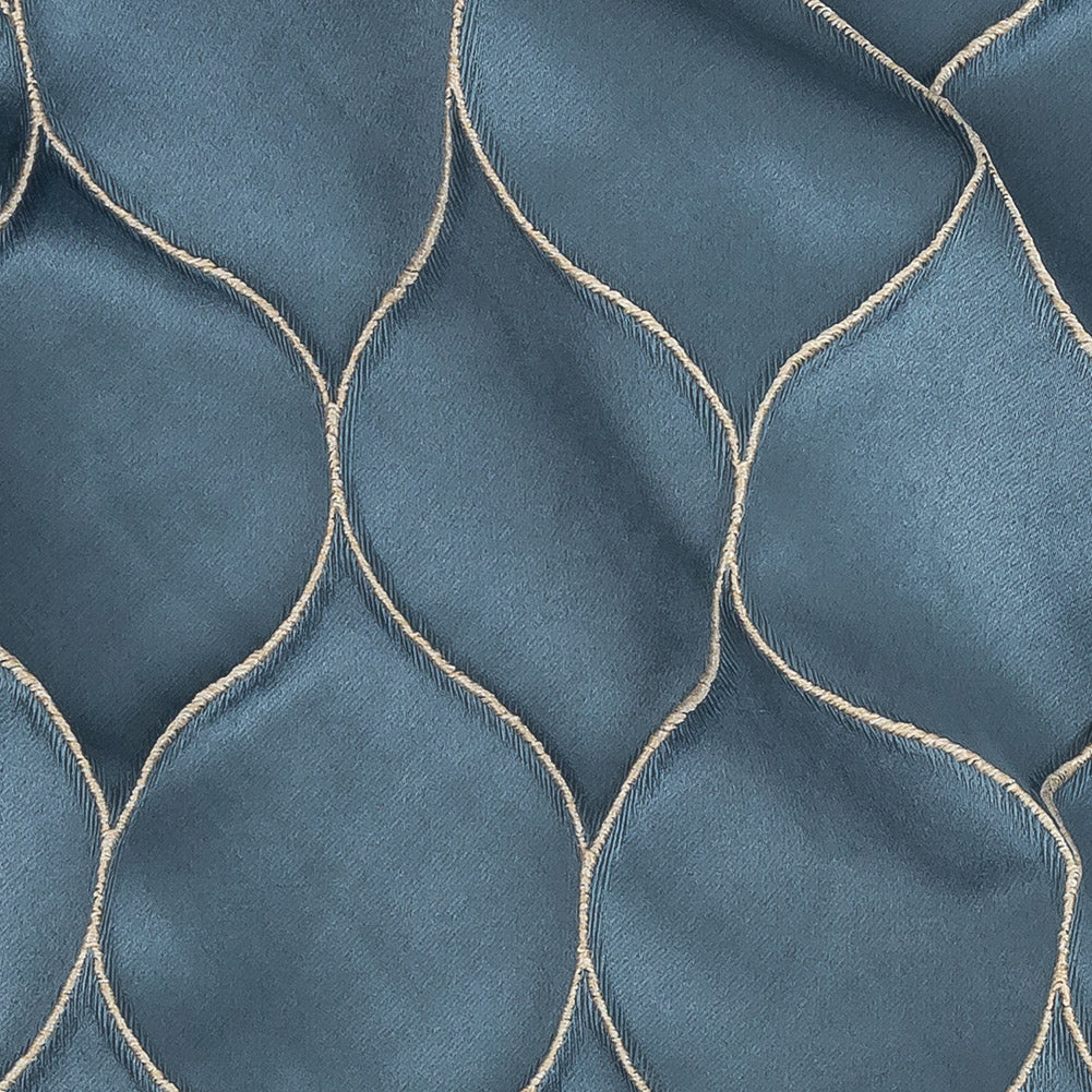 Satin-Faced Drapery Jacquard - Danube Ogees - British Imported - Joann Fabrics
