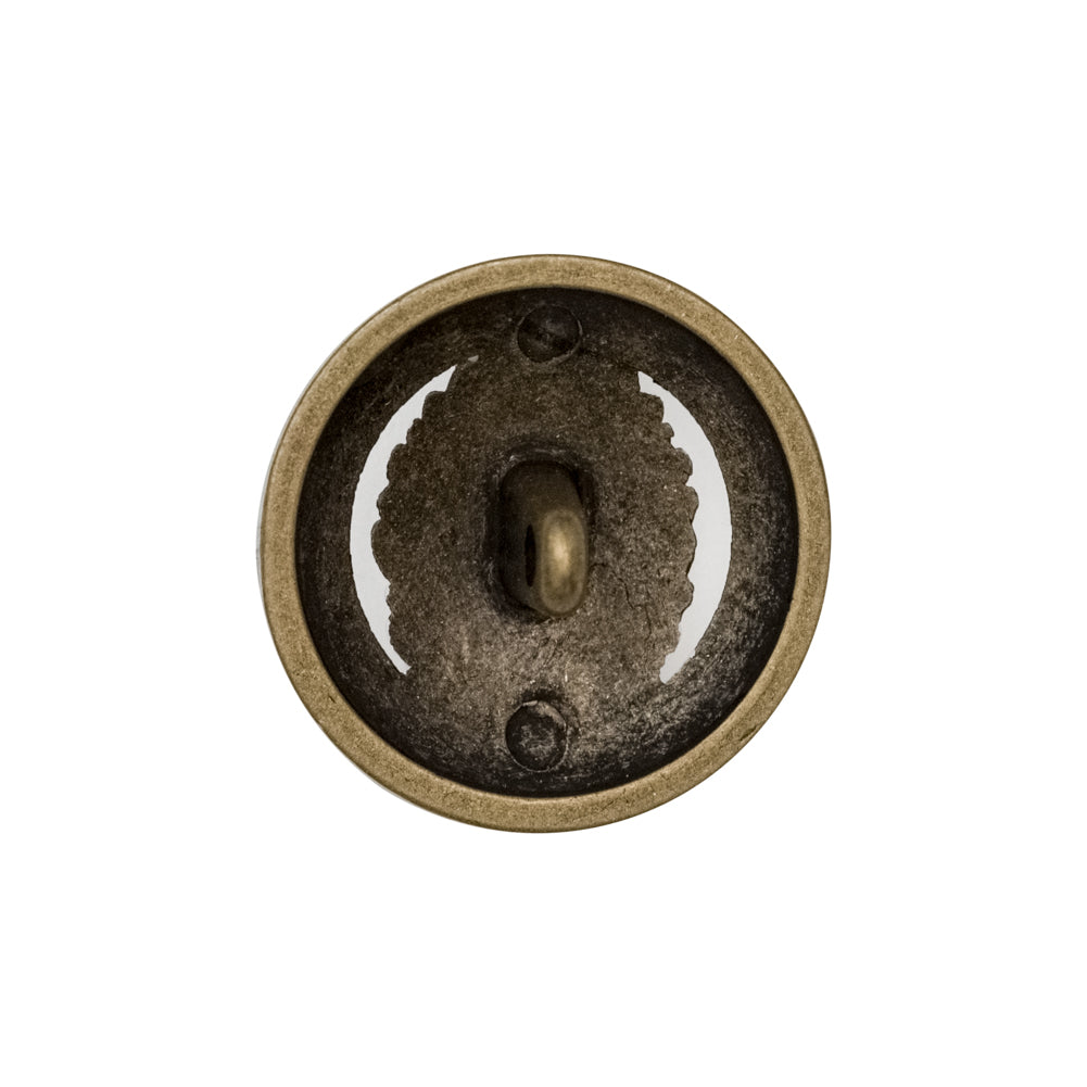 Italian Antique Gold Metal Crest Shank Button - 36L/23mm - Joann Fabrics