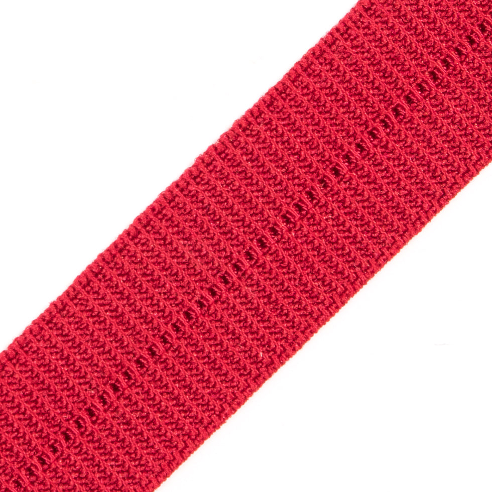 Red Stretch Fold Over Grosgrain - 0.625
