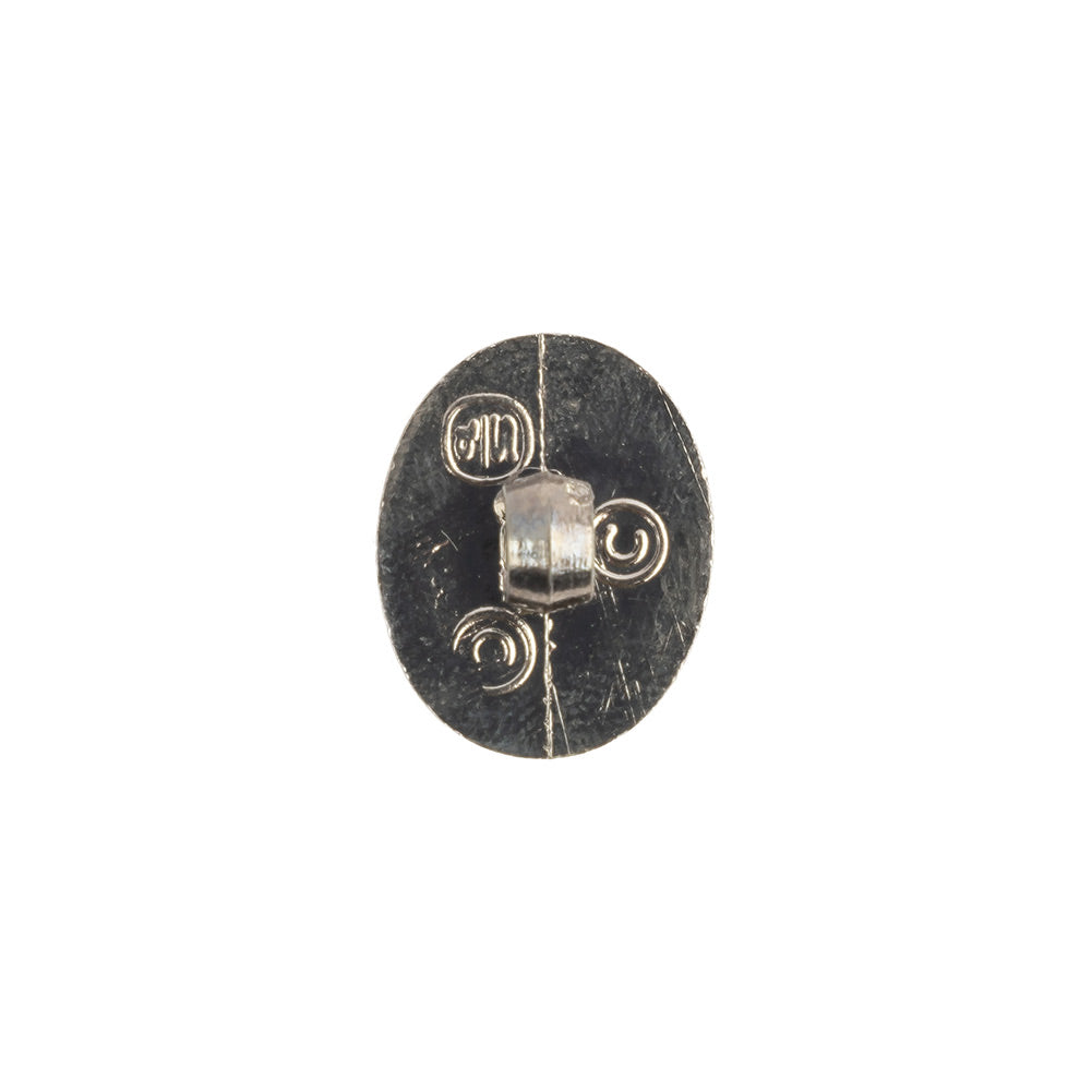 Italian Gunmetal Radiating Metal Look Shank Back Oval Button - 24L/15mm - Joann Fabrics