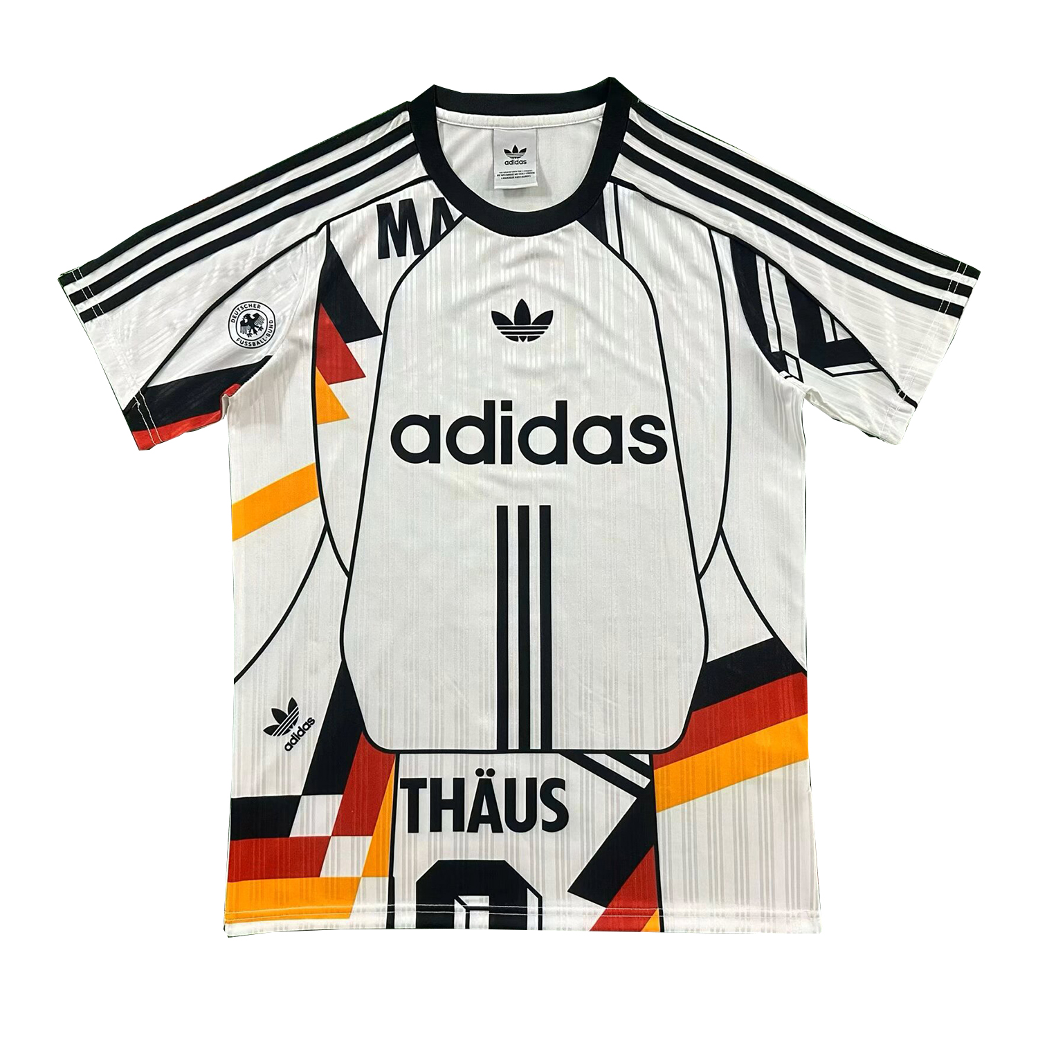 Germany 2026 Adidas Originals Retro Style White Jersey - Fans Version - UnitedFutballJersey