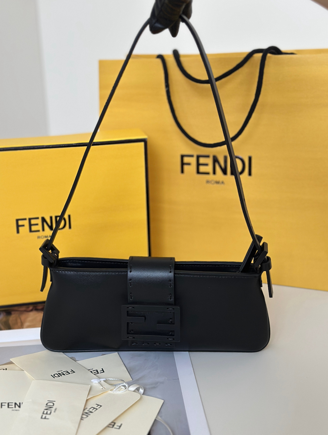 FENDI New Baby B Baguette Bag