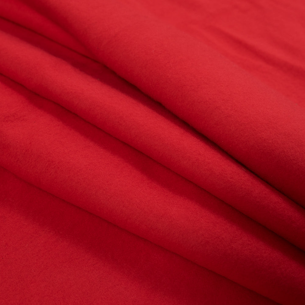 Fleece-Backed Stretch Cotton Knit - Red - Cecil Collection - Joann Fabrics