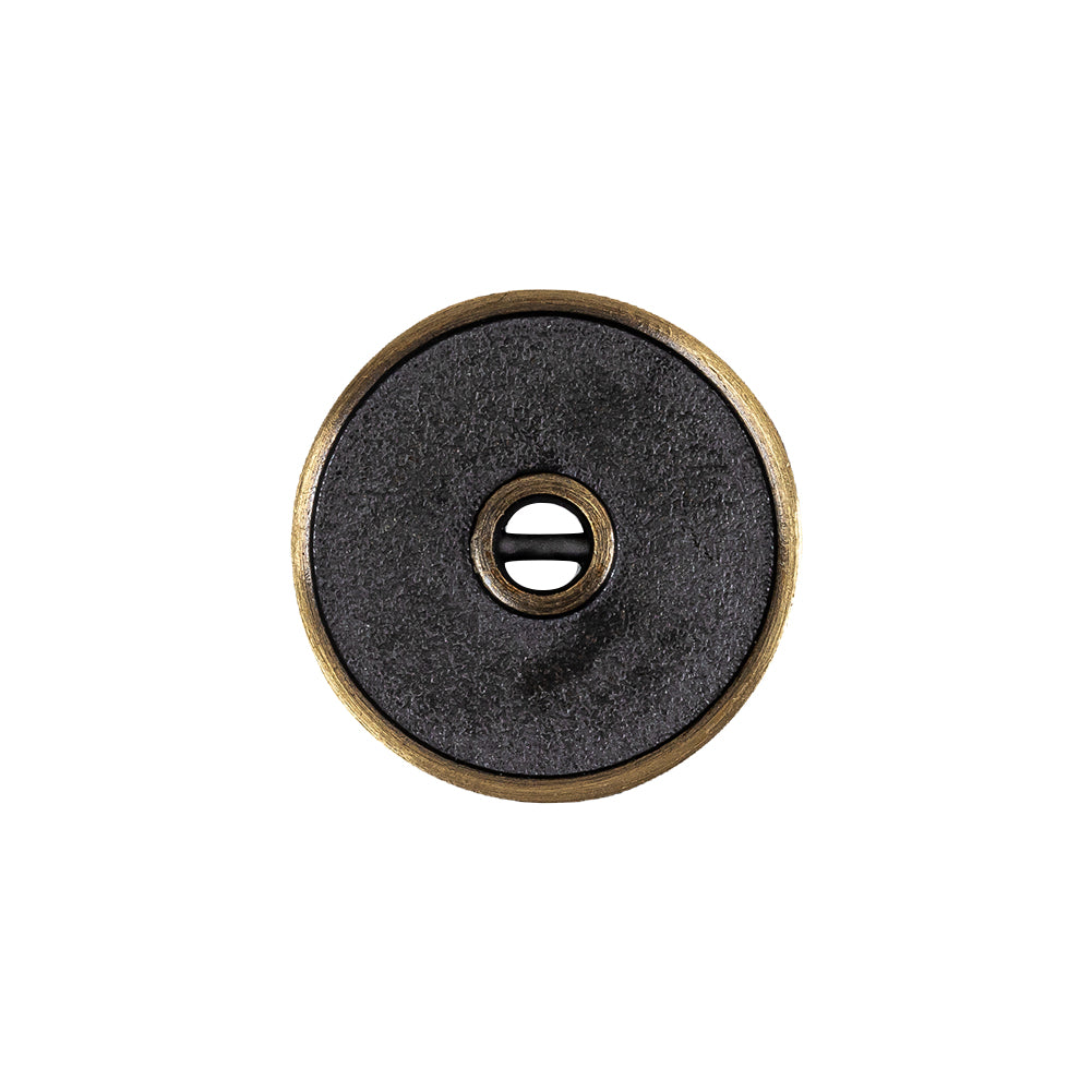 Antique Brass Textured Narrow Rim 2-Hole Metal Button - 32L/20mm - Joann Fabrics