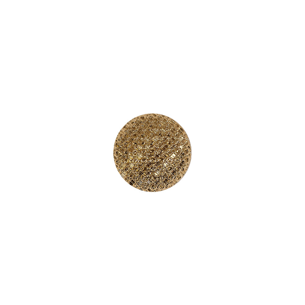 Italian Gold Textured Shank Back Button - 16L/10mm - Joann Fabrics