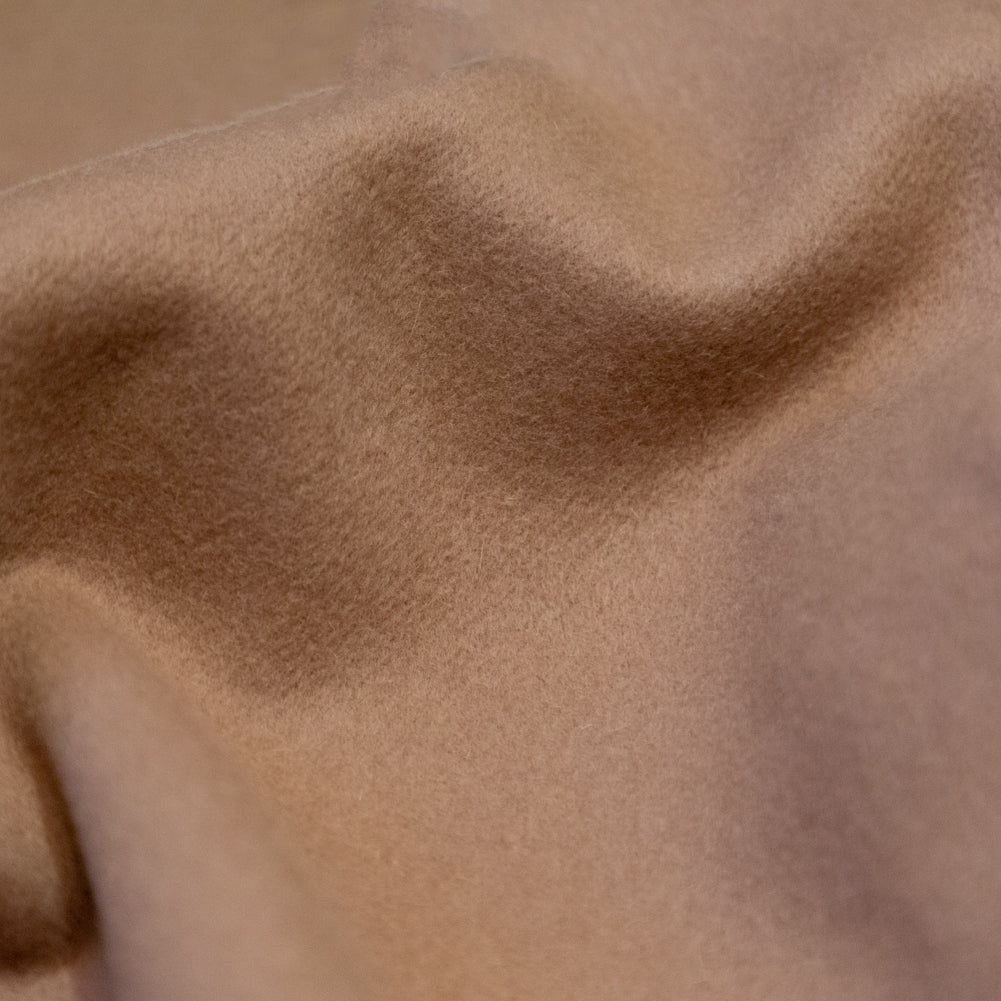 Heathered Beige and Chanterelle Double Faced Cashmere Coating - Joann Fabrics