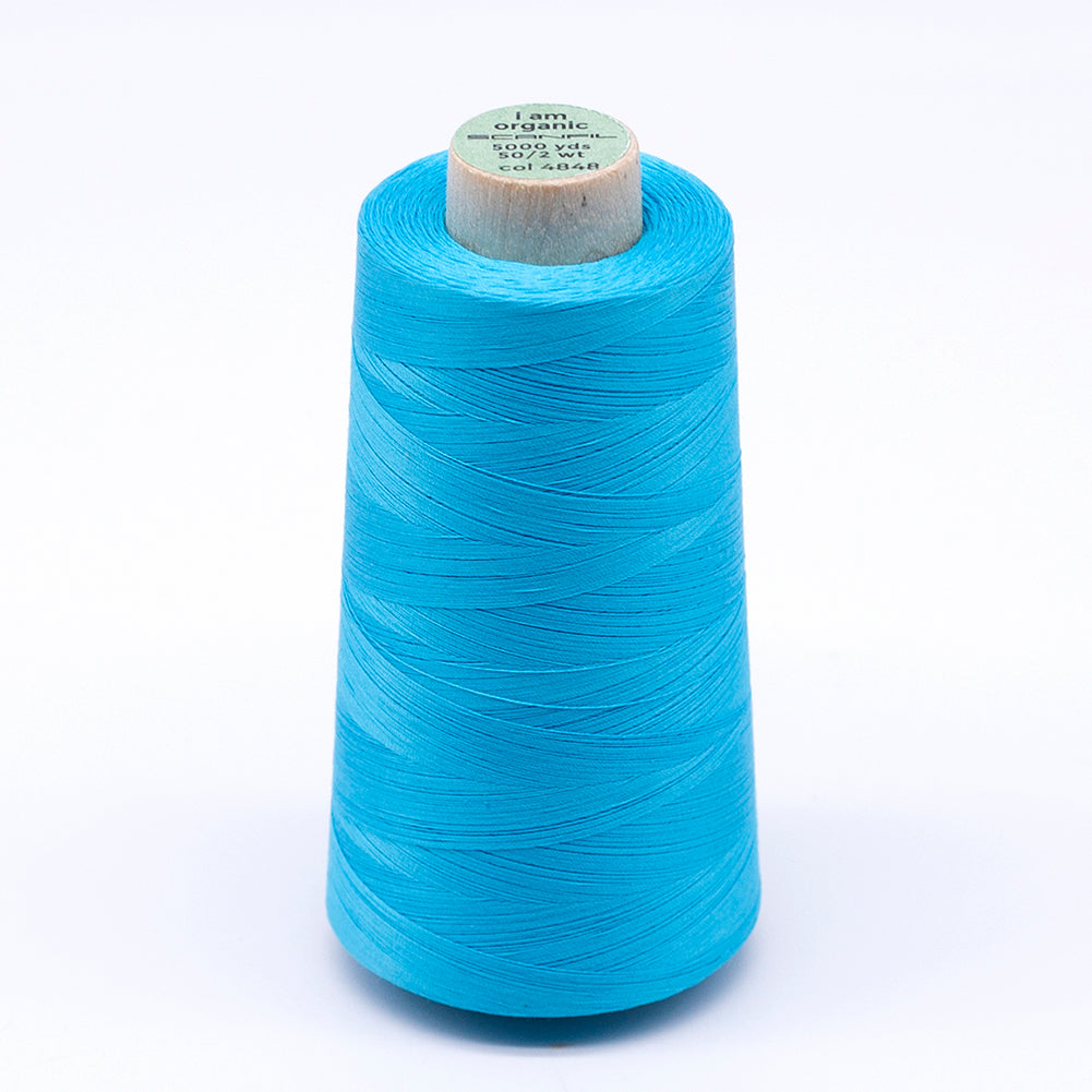 SCANFIL® 50wt Organic Pima Cotton Thread 5000 yd Cones - 4848 Blue Atoll - Joann Fabrics