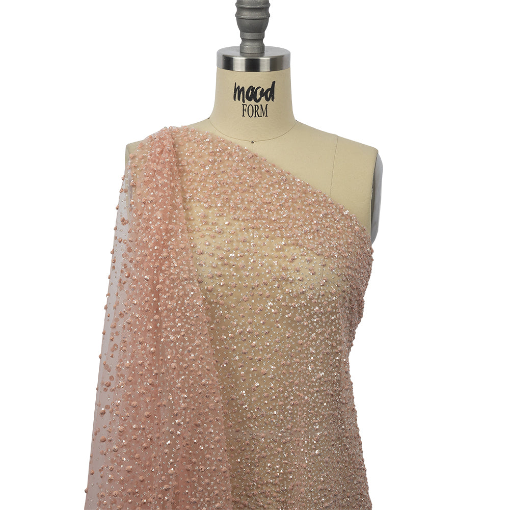 3D Glitter Tulle - Pink Puffy Spots Gradient - Joann Fabrics