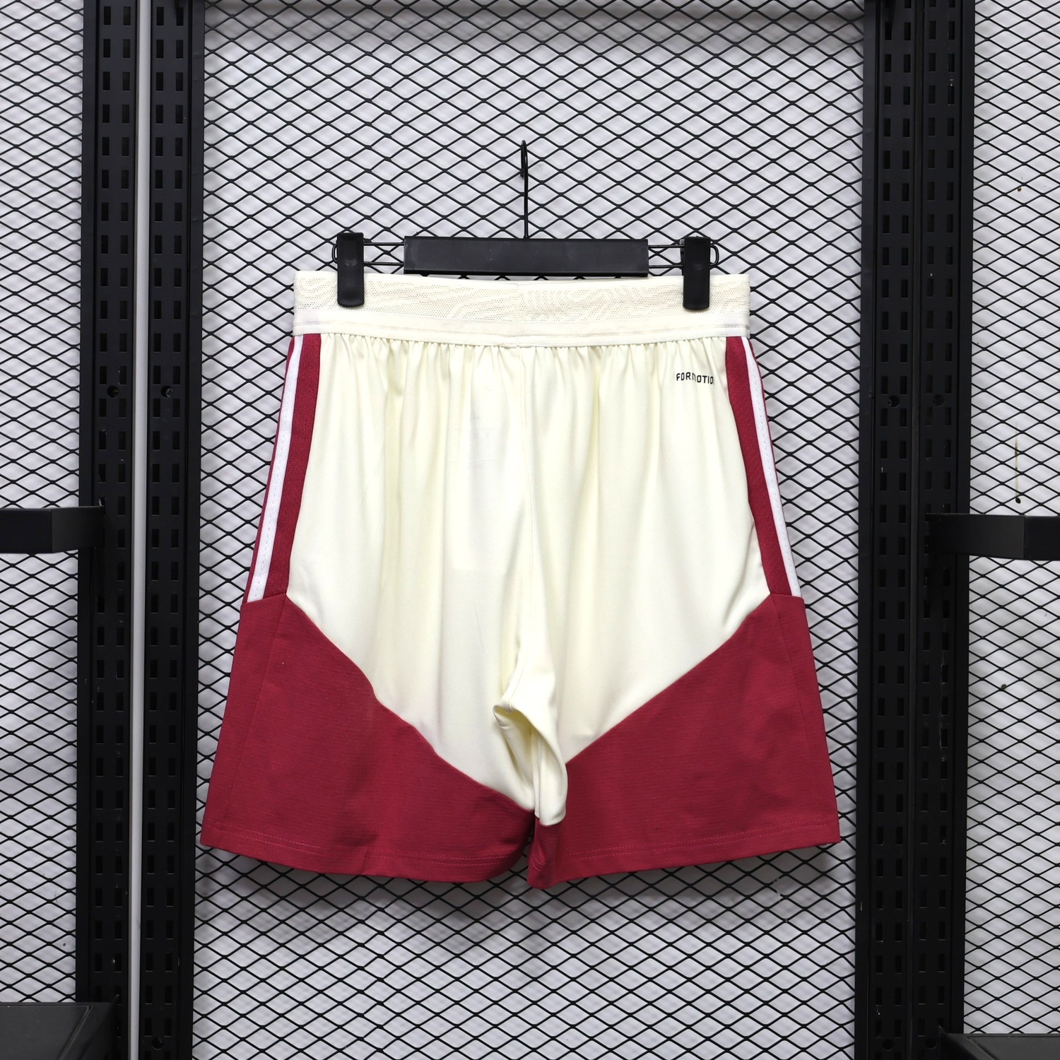 Real Madrid 26-27 White Burgundy Shorts - Player Version - UnitedFutballJersey