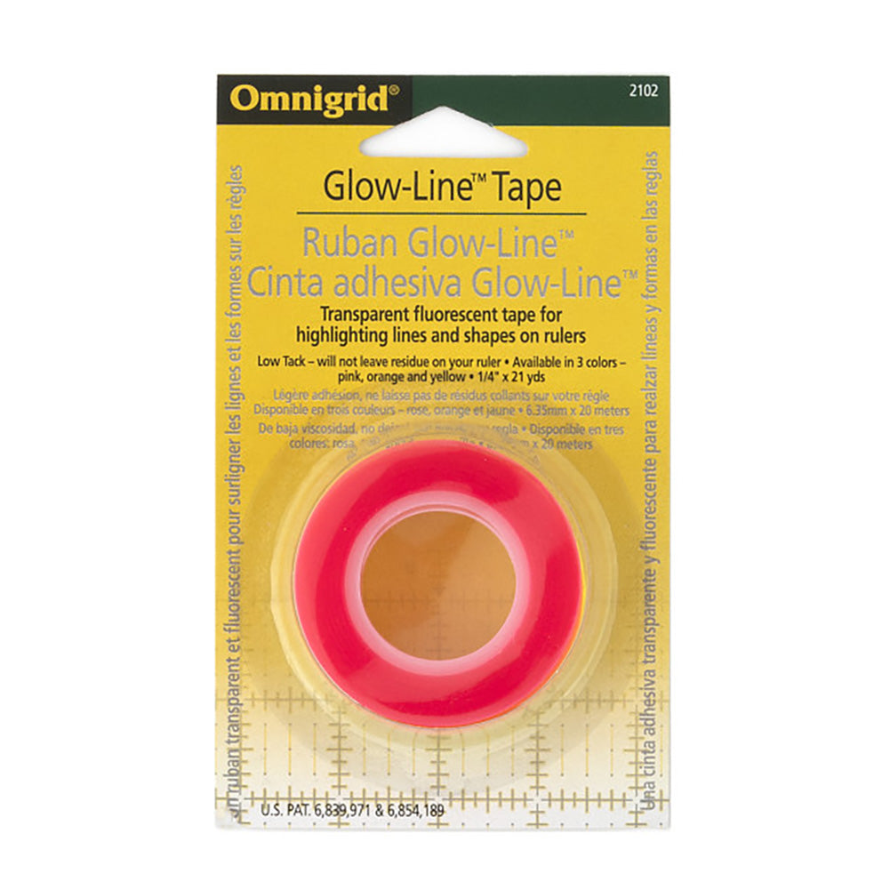 Omnigrid Glow-line™ Tape - Multicolor - 3 Rolls, 1/4
