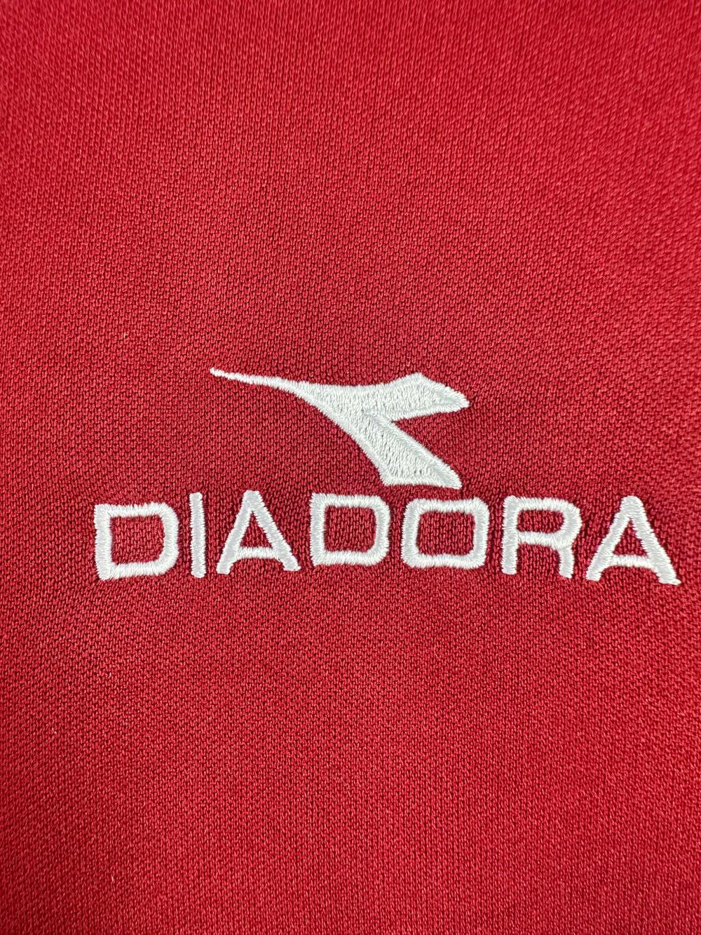 1998-1999 Retro Long Sleeve Roma Home Soccer Jersey 1:1 Thai Quality