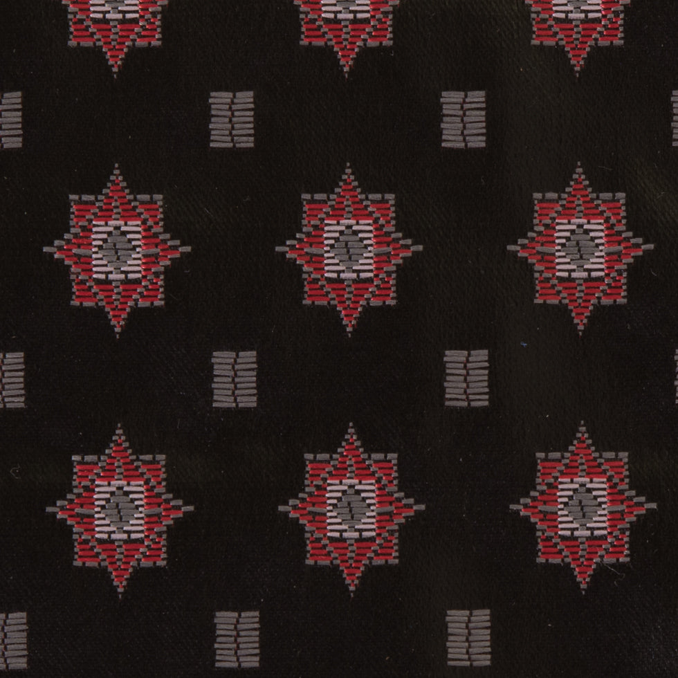 Famous Designer Black and Red Laminated Woven - Joann Fabrics