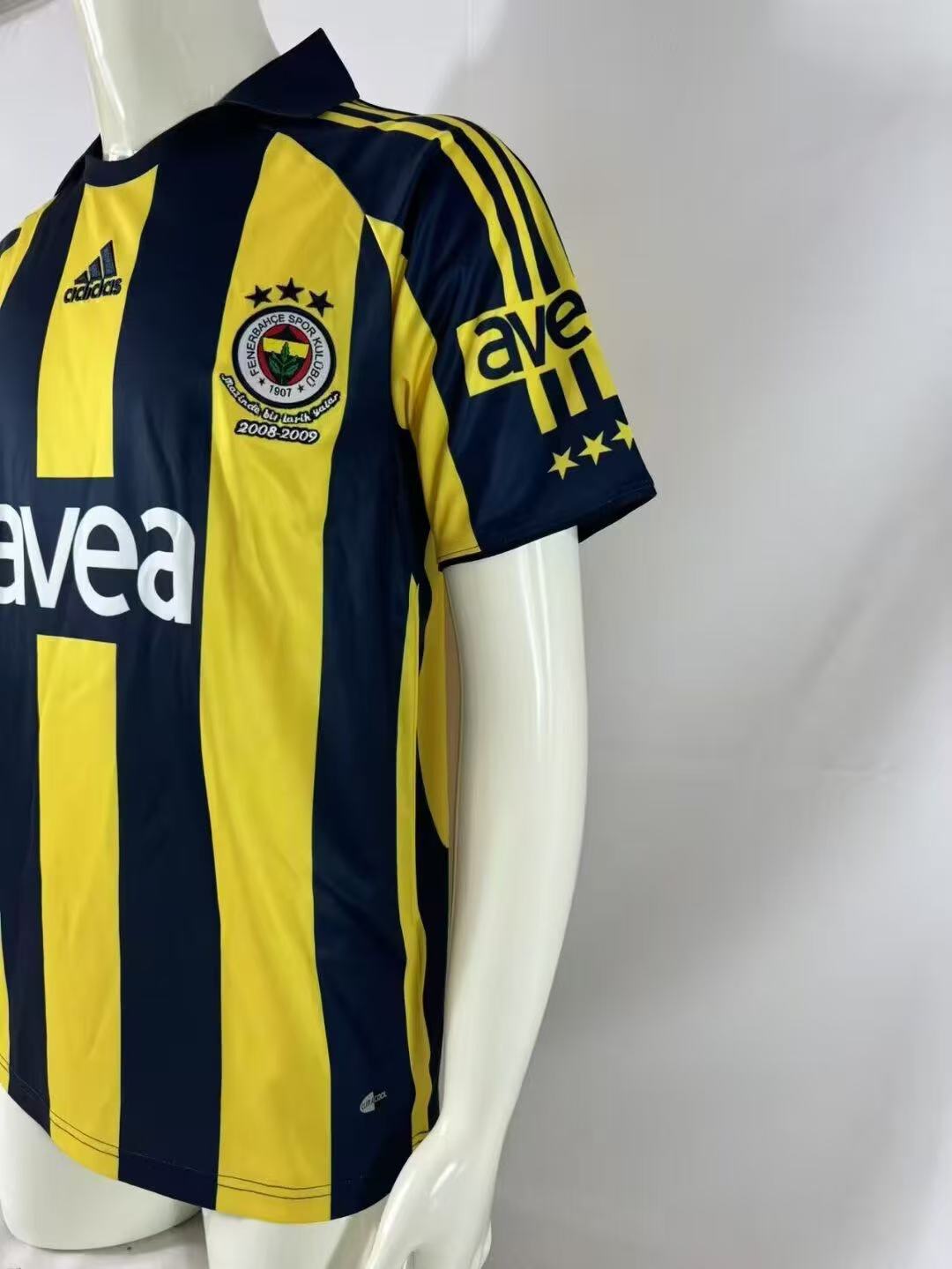 2008/2009 Retro Fenerbahce Home Football Shirt 1:1 Thai Quality